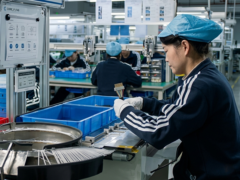 Automatic cable tie machine operation